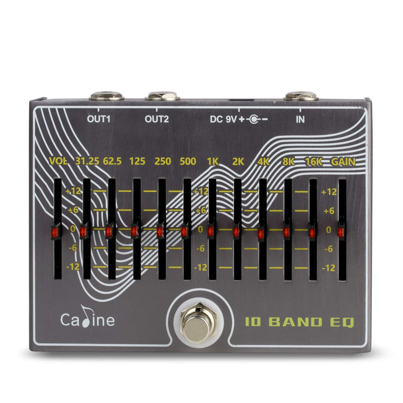 [AUSTRALIA] - Caline CP-81 10 Band EQ Guitar Effect Pedal V3.0 - Use 500mA Power Supply (Not Included) 