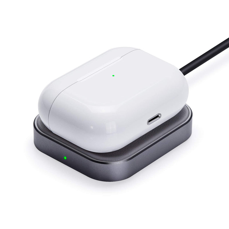 FutureCharger Airpods Pro Charger,Wireless Charger for AirPods 3/AirPods Pro 2nd Gen/Airpods Pro/Airpods,Wireless Charging Station for Airpod Earbuds, Wireless Charger Pad for Airpods Earphone(Grey) Grey Charger for Airpods/Airpods Pro-1