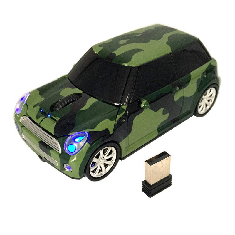 Jinfili Cool Style Car Wireless Mouse Ergonomic USB Gaming Mice for Desktop Laptop PC Notebook