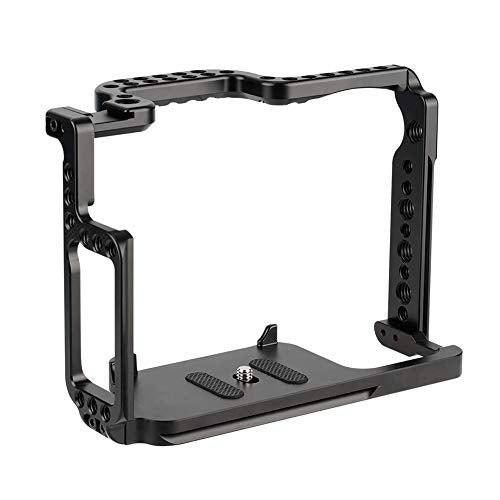 NICEYRIG Cage for Canon 5D 5DS Mark IV III II, Full DSLR Camera Cage with QR Plate for Arca Swiss and NATO Rail Cold Shoe - 267
