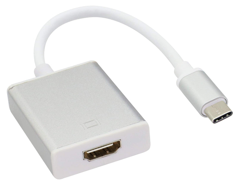AAOTOKK Type C to HDMI Adapter, Type C Male to HDMI Female (3840 x 2160) 4K 60Hz Converter Cable, 4K UHD Screen Display for Samsung Galaxy S10+/S10/S9,Surface Book 2, Dell XPS,ect(20cm/8inch-HDMI)