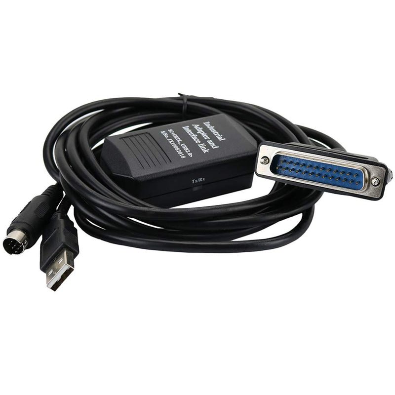 Avanexpress PLC Cable USB-SC09 A Series Interface, Compatible with PLC Programming Cable FX Series USB to RS422 Adapter