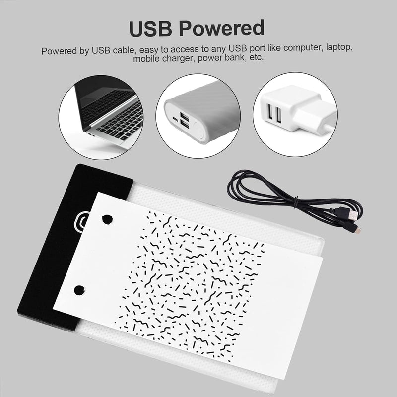 [AUSTRALIA] - Mlife Flip Book Kit - A5 LED Light Box for Drawing and Tracing & 300 Sheets Animation Paper with Binding Screws for Flip Books A5 Flipbook Kit 
