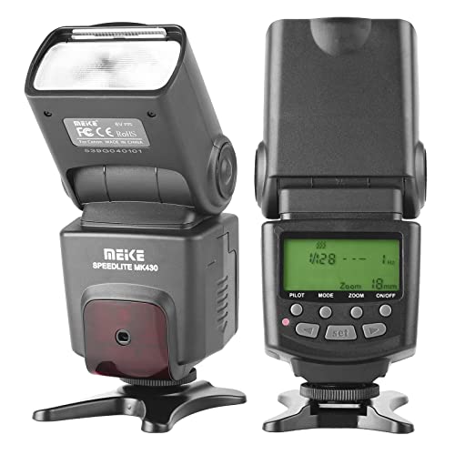 Meike MK430C E-TTL Camera Flash Speedlite with LCD Display for Canon Camera