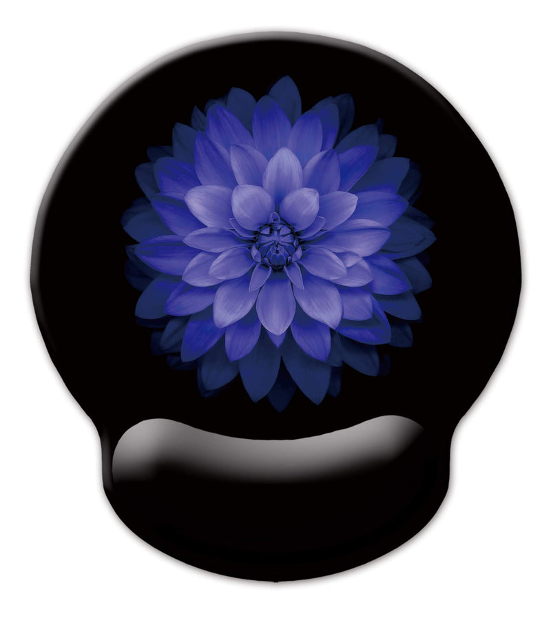 Ergonomic Mouse Pad with Wrist Support,Dooke Cute Wrist Pad with Non-Slip Rubber Base for Computer, Laptop, Home Office Gaming, Working, Easy Typing & Pain Relief Purple Flowers