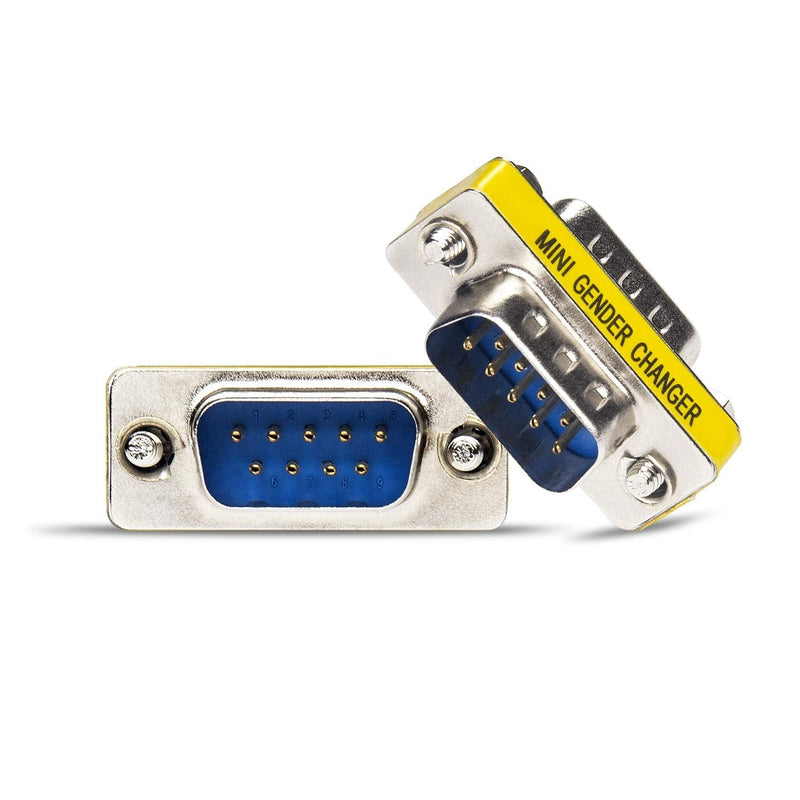 DriverGenius RD232M2M DB9 Serial RS232 COM Gender Changer for USB to RS232 Serial Cable Adapter (Male/Male) M/M