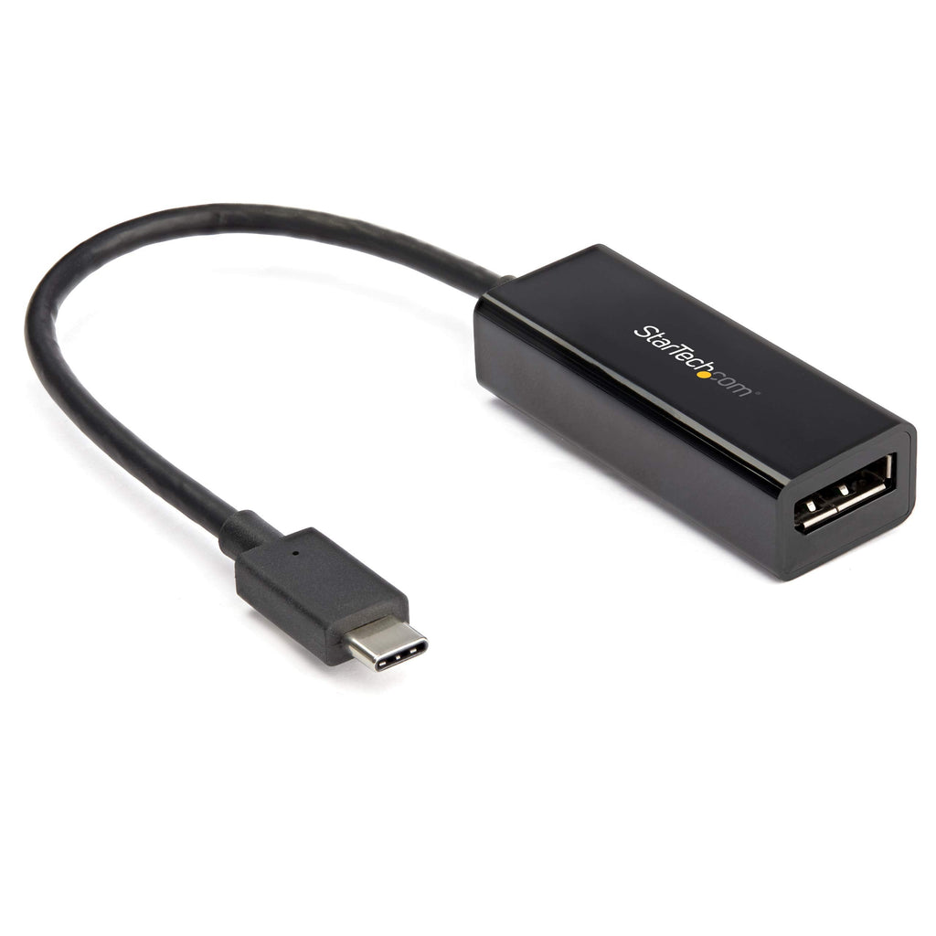 StarTech.com USB C to DisplayPort Adapter - 8K/5K/4K USB Type C to DP 1.4 Alt Mode Video Converter - HBR3/DSC/HDR - 8K 60Hz Thunderbolt 3 Compatible DisplayPort Monitor Display Adapter (CDP2DP14B) Black 8K 60Hz DP 1.4 HBR3