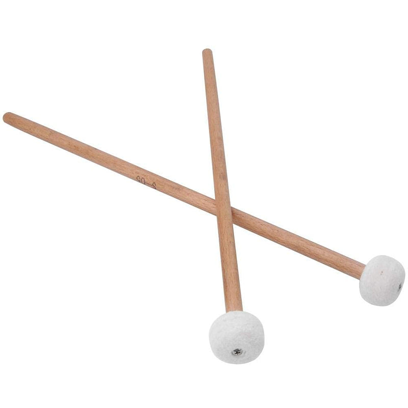 Bnineteenteam 2Pcs Timpani Mallet Timpani Stick Snare Drum Mallet with Felt Head for Marching Band Snare Drum