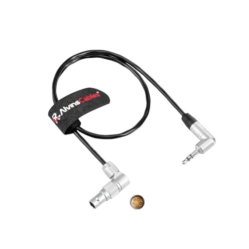 Alvin's Cables Tentacle Sync Adapter Cable Tentacle Timecode Generator 3.5mm to ARRI Alexa Sound Devices 5 Pin Connector 12 o'clock Up Direction 45cm rotatable 5 pin TC direction: 3.5mm→5 Pin