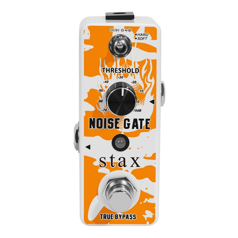 Stax Noise Gate Pedal Noise Killer Guitar Pedal Noise Suppressor Effect 2 Modes for Electric Guitar and Bass True Bypass.