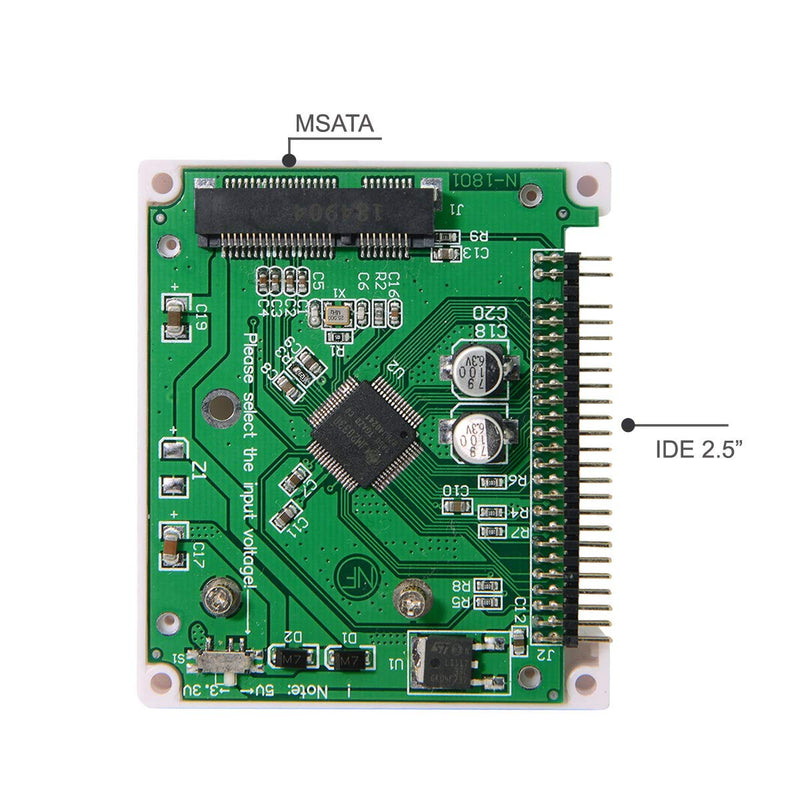 Xiwai Low Profile Half-Heigh mSATA SSD to 2.5 inch IDE 44pin Hard Disk Case Enclosure for Notebook Laptop