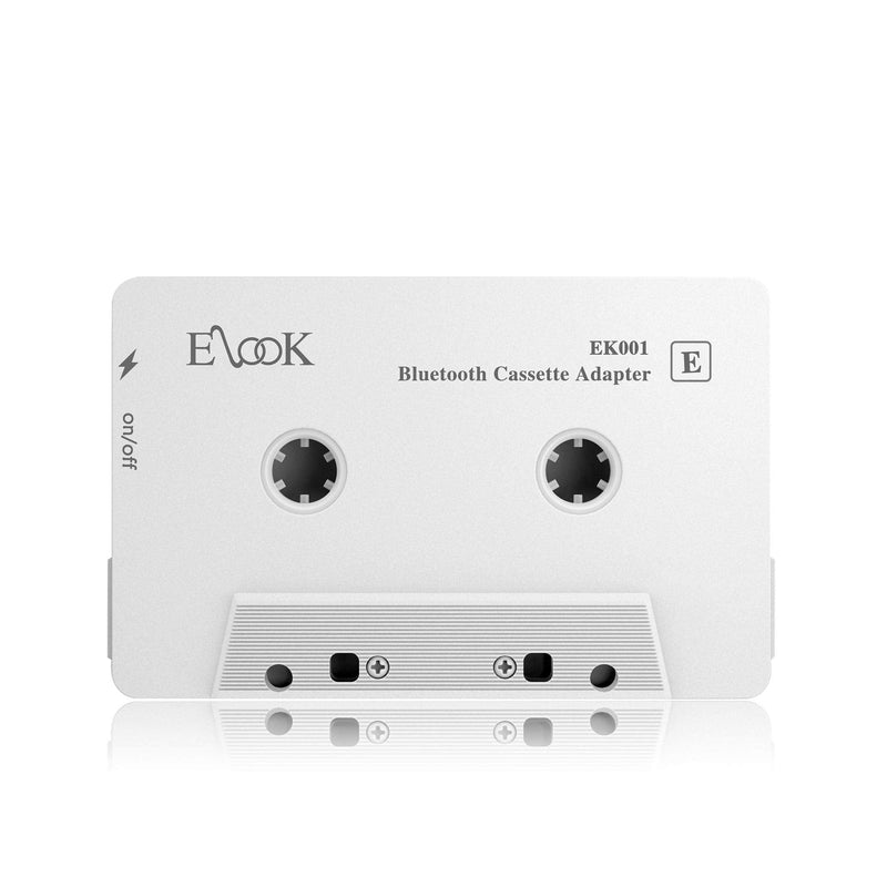 Car Audio Receiver, Bluetooth Cassette Receiver Tape Aux Adapter Player with Bluetooth 5.0, White