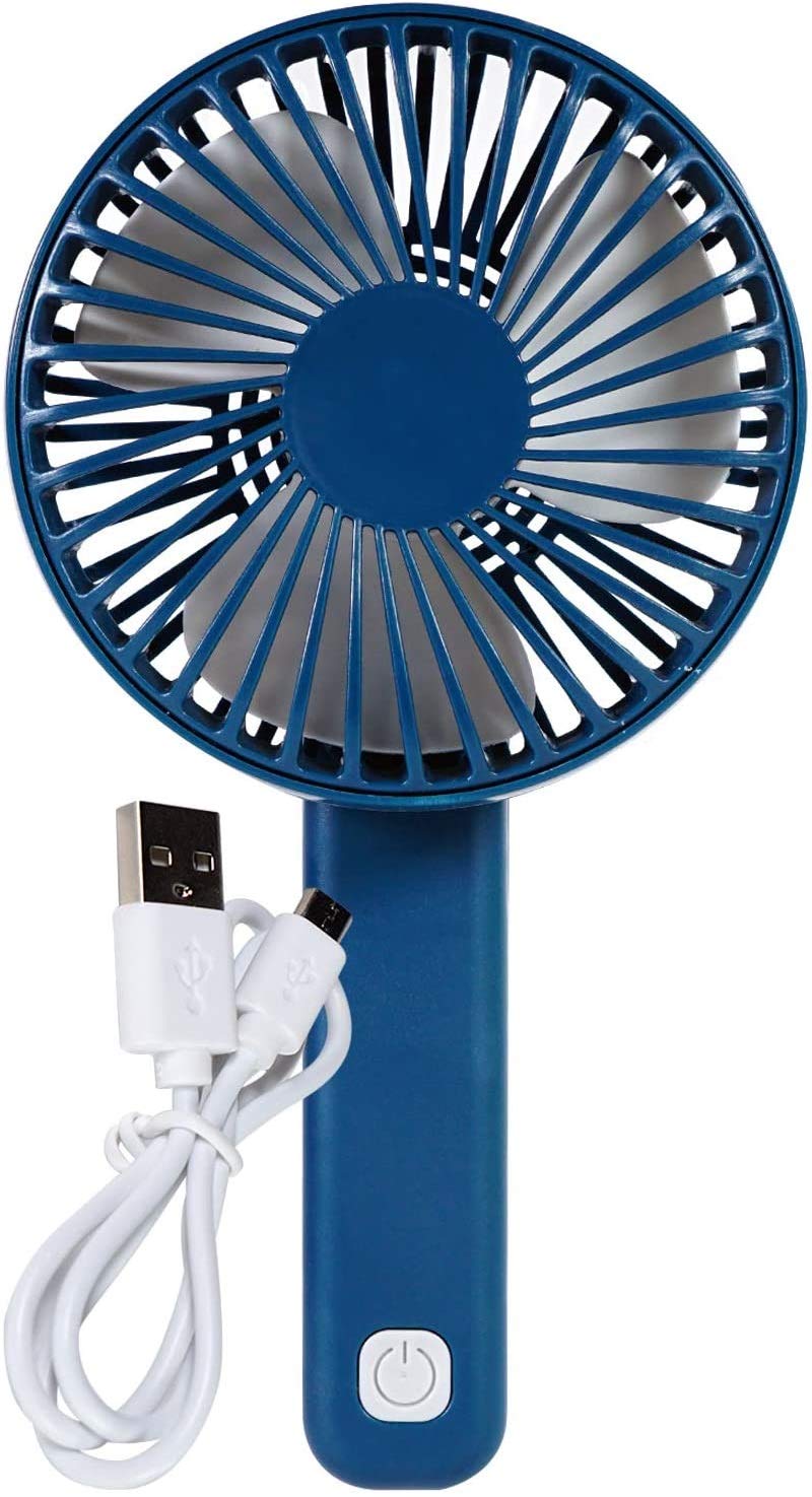 Bright Eyes - Micro USB RECHARGEABLE Mini Handheld Fan with Adjustable Handle (Pink) Pink