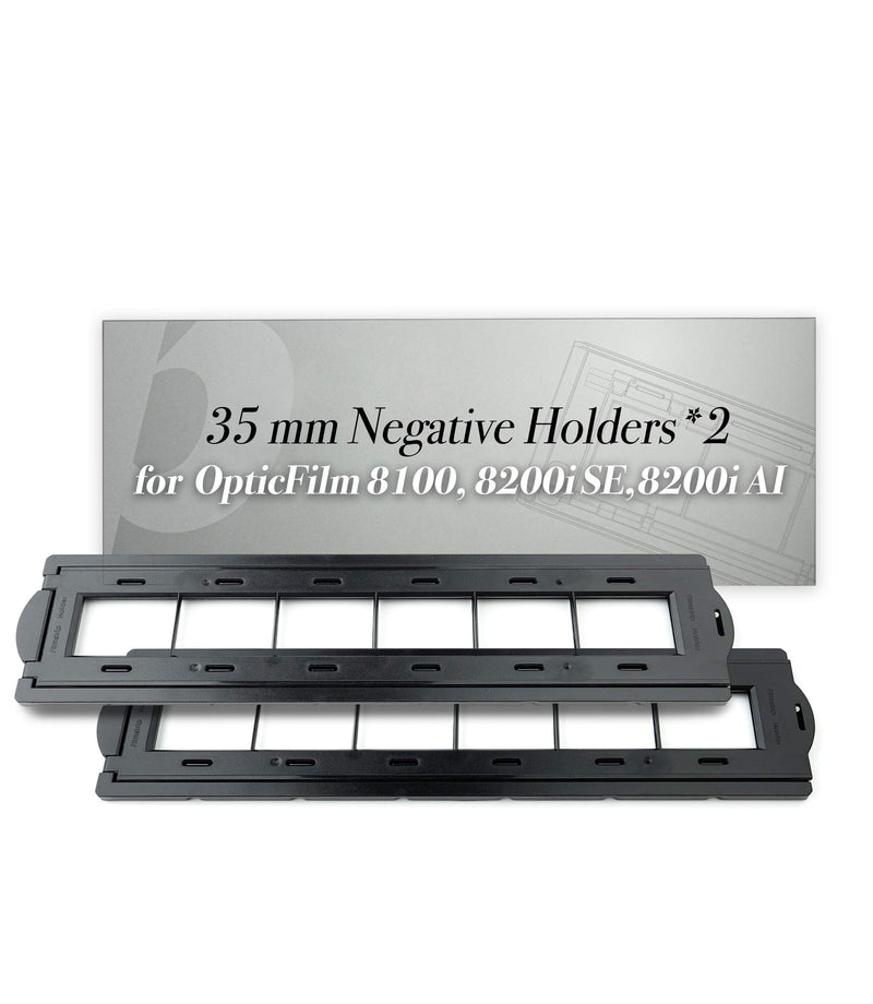 Plustek OpticFilm 72~90 Series use 35mm Film Stripe/Negative Holders x 2 | Suit for OpticFilm 7xxx, 8xxx and 9xxx series use, Not applicable to OpticFilm 135 / 135i / 135i Ai