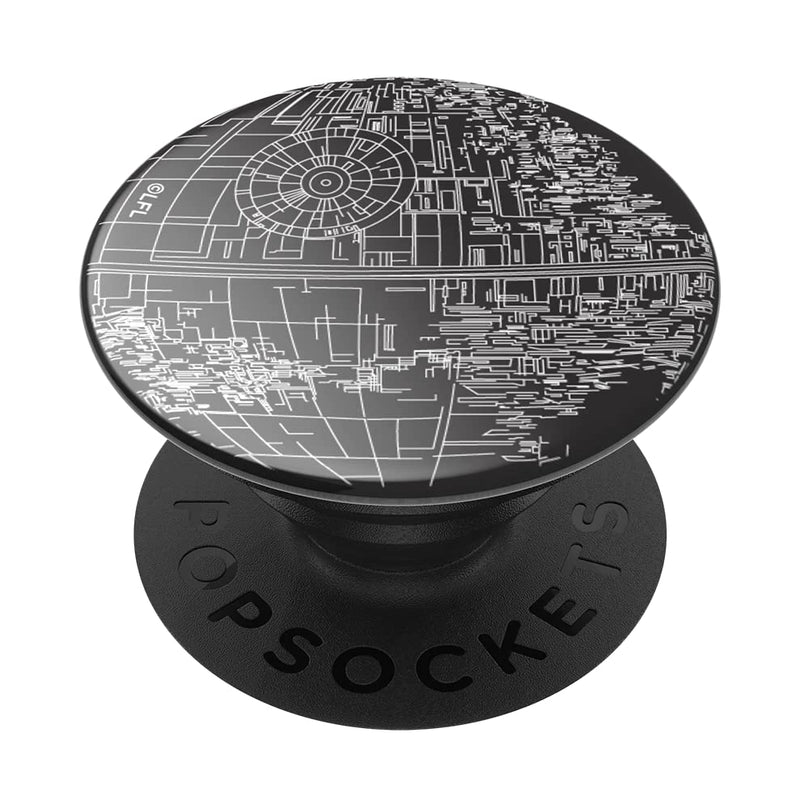 PopSockets Phone Grip with Expanding Kickstand, Star Wars - Death Star Alum