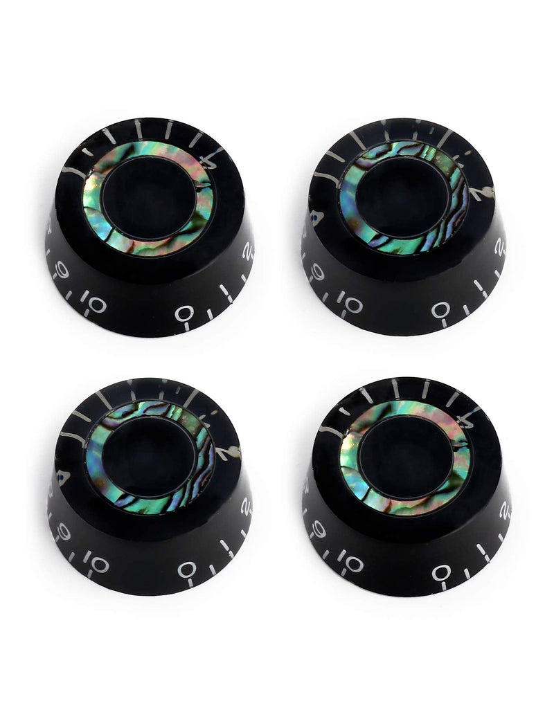 [AUSTRALIA] - Metallor Electric Guitar Top Hat Knobs Speed Volume Tone Control Knobs Compatible with Les Paul LP Style Electric Guitar Parts Replacement Set of 4Pcs. Abalone Circle 