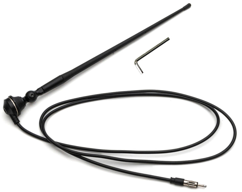 [AUSTRALIA] - AntennaMastsRus - Black AM-FM Rubber Ducky 15 Inch Antenna Kit fits Kubota Backhoe Excavator Loader Skid Steer Tractor (All Models) 