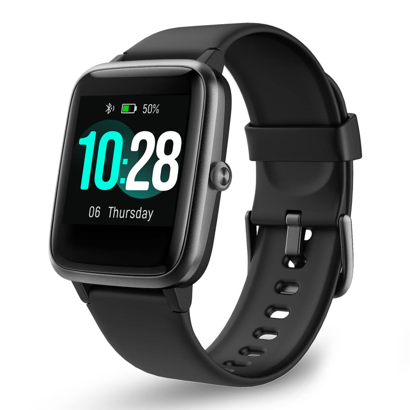 OCTANDRA Move VeryFitPro Smart Watch HR Heart Rate Sleep Monitor IP68 Waterproof Activity Fitness Tracker Step Counter Pedometer Exercise Running Watch Fitness Watches for Men & Women (ID205L) (Black) ID205L - Black