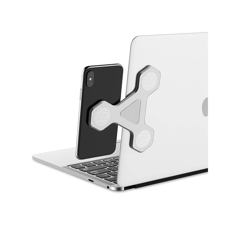 xcivi Monitor Side Mount Magnetic Bracket Laptop Duo Screen Mount - Mount Your Smartphone to Your Laptop (Sliver) Sliver