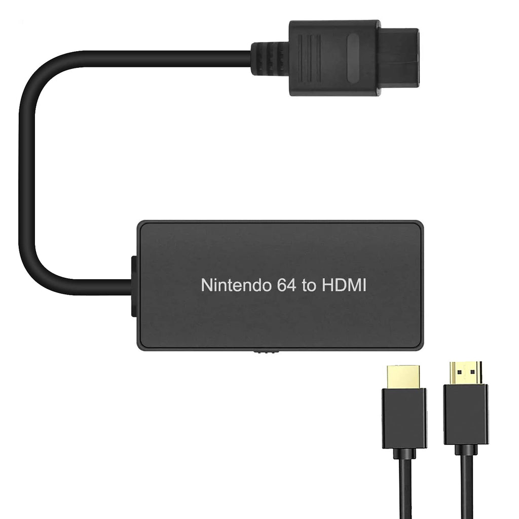 N64 to HDMI Converter Converts N64 Game Console Video Signal to HDMI Signal Easily Connect The Game Console to HDTV Adapter/Converter（Support N64，SNES，SFC，NGC）
