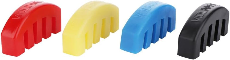 [AUSTRALIA] - 3PCS Violin Practice Mute, Rubber Practice Violin Silencer for 4/4 Violin Volume Control, Black, Green, Yellow 
