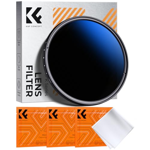K&F CONCEPT 52mm Variable ND Lens Filter ND2-ND400 (1-9 Stops) Ultra Slim