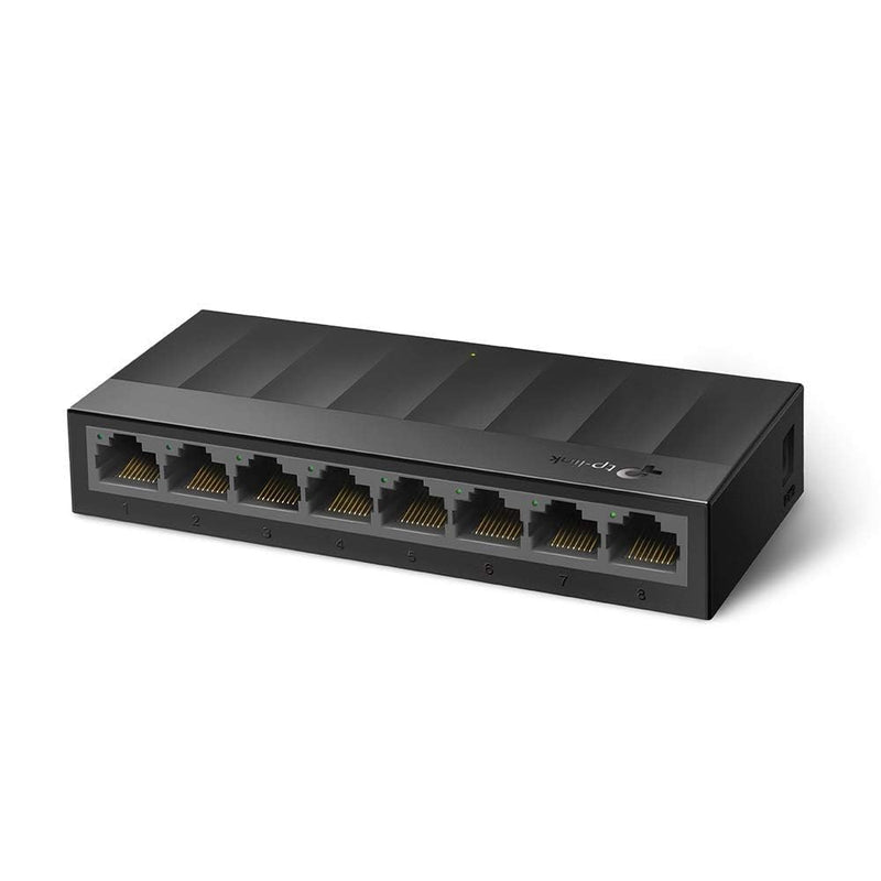 TP-Link LS1008G, Litewave 8 Port Gigabit Unmanaged Switch | Desktop Ethernet Splitter, Plastic Case, Unshielded Network Switch, Plug & Play, Fanless Quiet 8 Port, Litewave