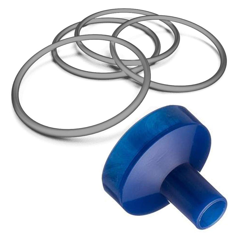 [AUSTRALIA] - Bierstick Mouthpiece Cap & O-Ring Gasket Set Plastic - Accessories Kit (4 Rings & 1 Mouthpiece) 