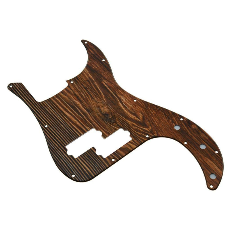 [AUSTRALIA] - KAISH 13 Hole 3D Printed Plastic P Bass Pickguard Bass Scratch Plate PB Pick Guard for USA/Mexico Precision P Bass Wood Pattern 