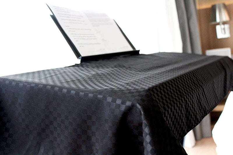 [AUSTRALIA] - Clairevoire Piano Keyboard Dust Cover for 61 Keys to 88 Keys, Electric Pianos Cover, Digital Pianos Cloth Protection, Lightweight and Adjustable Closure,Ebony Black, L - Keyboard Piano up to 61" x 21" [88keys] waterproof Ebony Black 