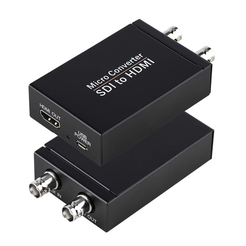 [AUSTRALIA] - SDI to HDMI Converter, 3G-SDI/HD-SDI/SD-SDI to HDMI Adapter, Auto Format Detection SDI to HDMI Video Converter Stereo Audio De-embedder 
