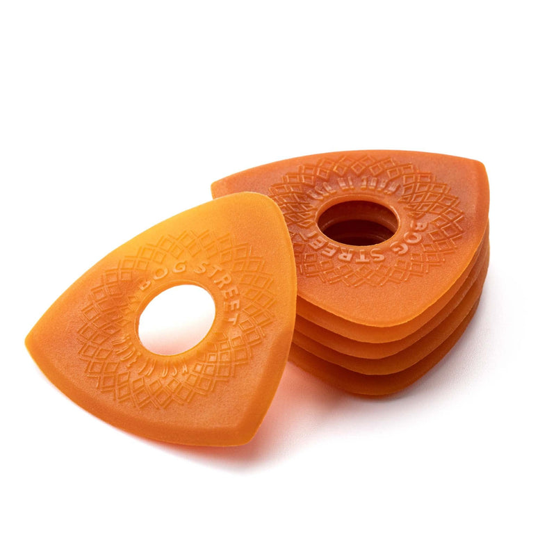 [AUSTRALIA] - Bog Street AXE CUT Guitar Picks, Medium, Edge-to-Edge Texture Medium Guitar Picks, Orange (6-Pack) 