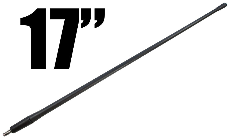 [AUSTRALIA] - Votex - 17 Inch All-Terrain Flexible Rubber Antenna Accessories - Spring Steel Internal Core - Stainless Steel Threading 
