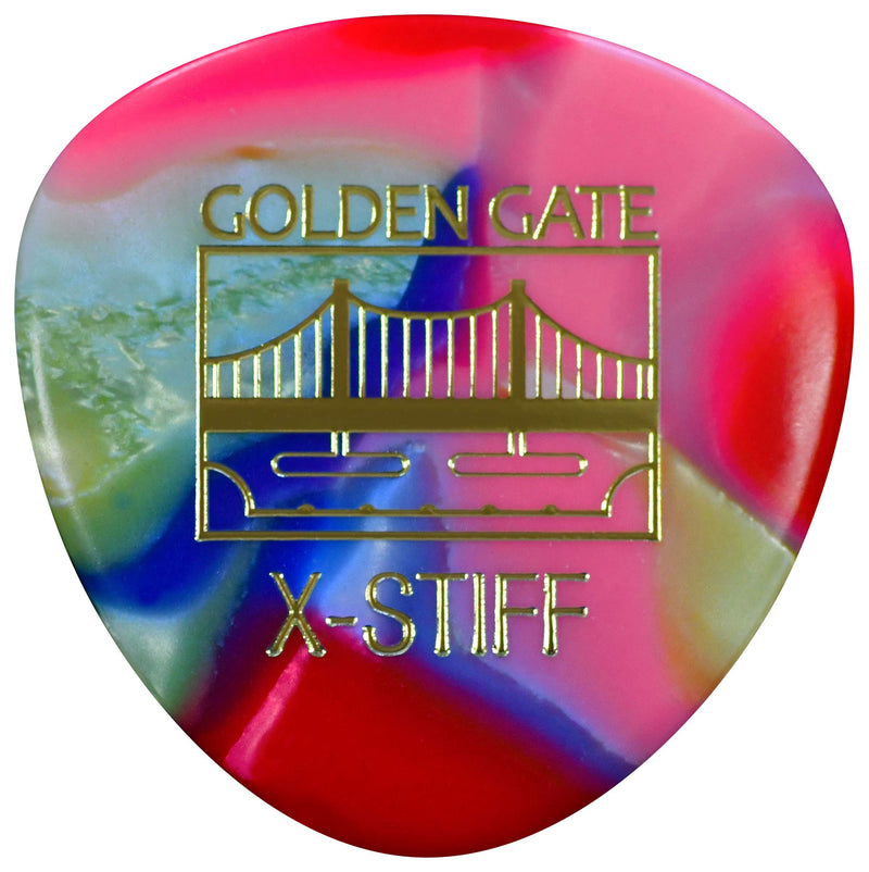 [AUSTRALIA] - Golden Gate Guitar Picks (MP-127),Clown Confetti,Rounded Triangle X-Stiff 