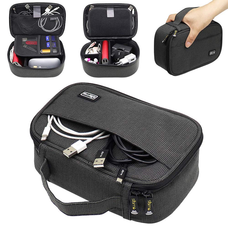 sisma Travel Electronics Organizer Small Electronic Accessories Carrying Bag for Cords Phone Chargers Cables Earbuds Adapter Mouse - Special Edition Starlight Special Edition