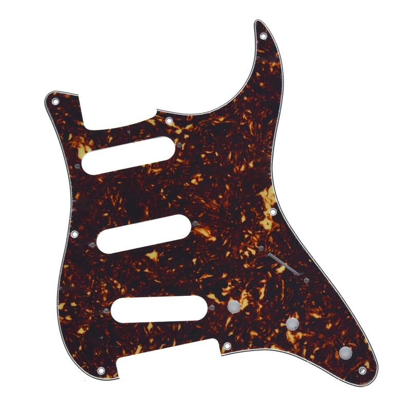[AUSTRALIA] - Dopro 8 Hole Vintage Strat SSS Guitar Pickguard ST Scratch Plate fits USA/Mexican Fender Strat Dark Tortoise 