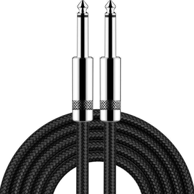 New bee Guitar Cable 20 ft Electric Instrument Cable Bass AMP Cord 1/4 Straight to Straight for Electric Guitar, Bass Guitar, Electric Mandolin, Pro Audio (Straight Angle) 20FT