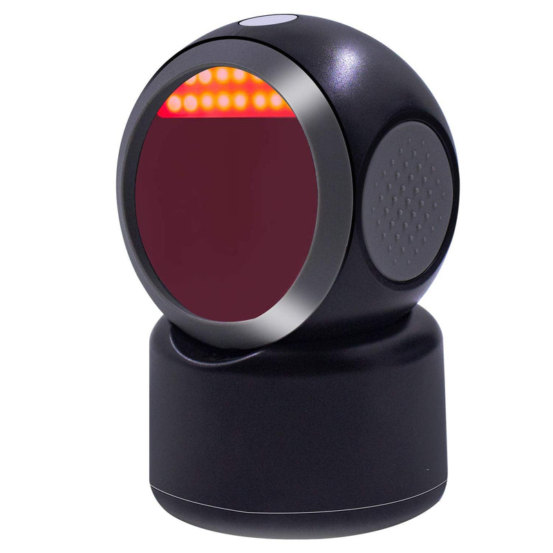 2D QR Barcode Scanner,Symcode Omnidirectional Hands-Free Automatic Barcode Reader for Mobile Payment Computer Screen ScanMeters Hands-Free Scanner Black