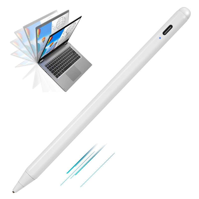Acer Spin 3 Convertible Laptop Stylus, Active Stylus Digital Capacitive Pencil for Acer Spin 3 Convertible Laptop High Precision with Ultra Fine Tip,Touch-Control and Rechargeable,White Drawing Pen