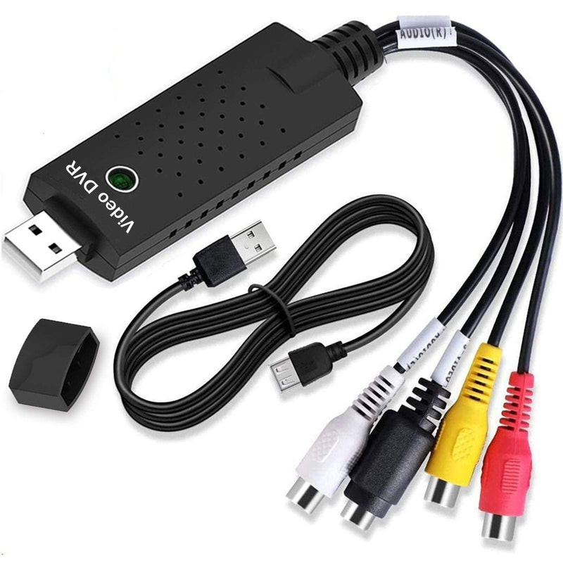 [AUSTRALIA] - VHS to Digital Converter, Video Capture Card USB 2.0 Audio Video Capture Card Device Old VHS Mini DV Hi8 DVD VCR to Digital Converter for Mac, PC Support Windows 2000/10 / 8/7 / Vista/XP/Android 