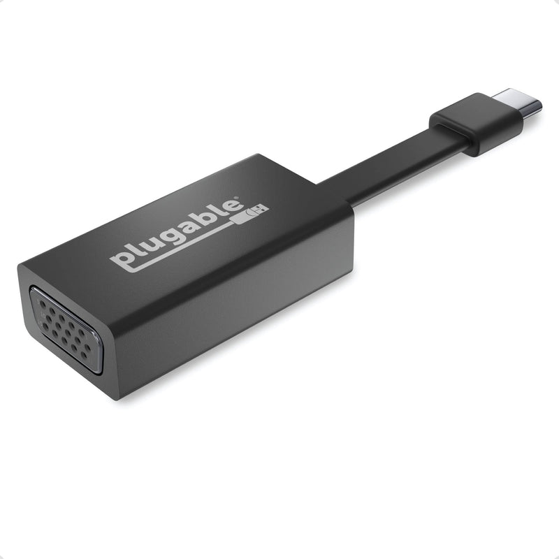 Plugable USB C to VGA Adapter, Thunderbolt 3 to VGA Adapter Compatible with MacBook Pro, Windows, Chromebooks, 2018 iPad Pro, Dell XPS, and More (Supports Resolutions up to 1920x1200 @ 60Hz)