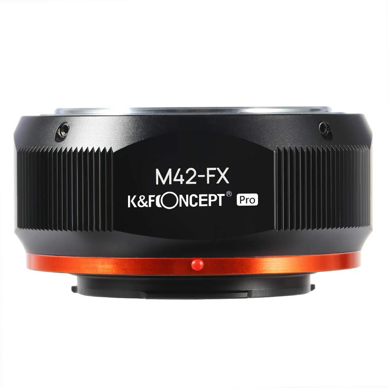 K&F Concept M42 to Fuji X Lens Mount Adapter for M42 Screw Mount Lens to Fujifilm Fuji X-Series X FX Mount Mirrorless Cameras with Matting Varnish Design for Fuji XT2 XT20 XE3 XT1 X-T2 M42-FX