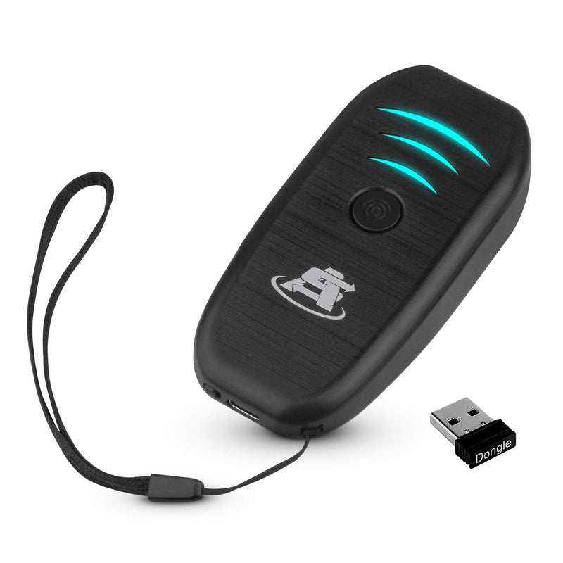 ScanAvenger Portable Mini-Wireless Bluetooth Barcode Scanner: Hand Scanners - Cordless, Rechargeable 1D & 2D Scan Gun for Inventory Management Wireless, Handheld USB QR (1D&2D Mini Barcode Reader) 1D&2D Mini Barcode Scanner
