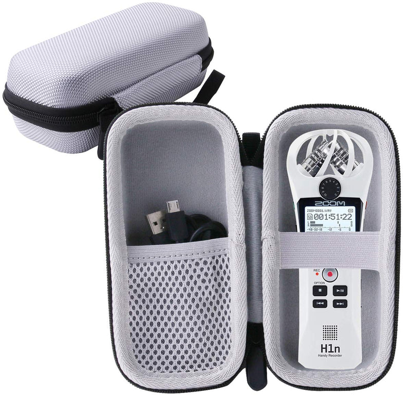 WERJIA Hard EVA Travel Case Fits Zoom H1n/ZH1 H1 Handy Recorder (grey) grey