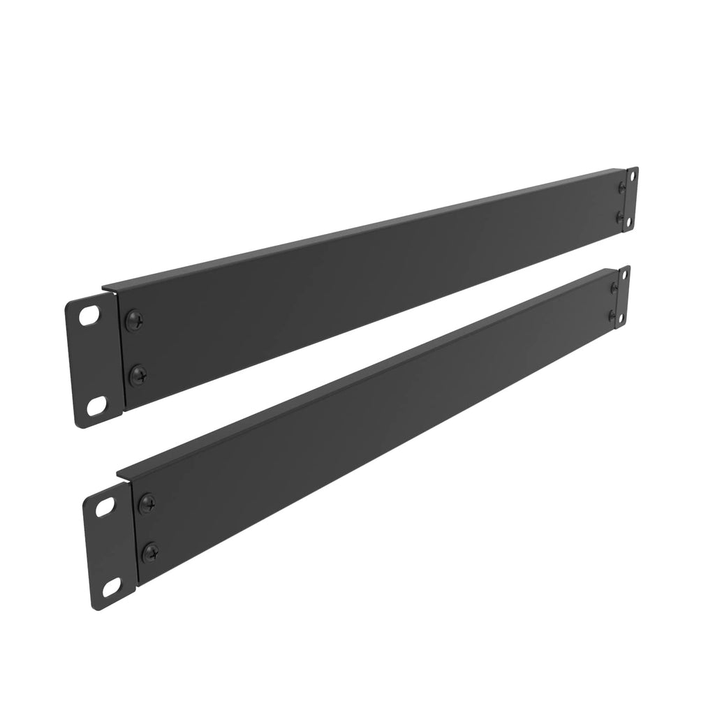 Jingchengmei 2 Pack 1U Metal Disassembled Blank Panel 1U Rack Mount Spacer for 19in Server Rack Enclosure or Network Cabinet, Black (ABPA2PC)