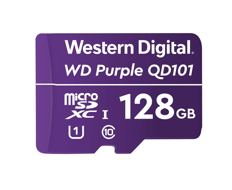Western Digital SC QD101 Micro SD Card 128GB WD Purple Surveillance Camera WDD0128G1P0C