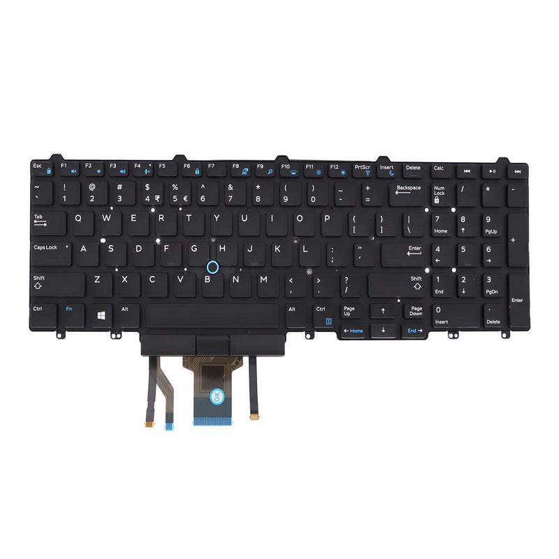 New Keyboard Replacement for Latitude E5550 E5570 E5580 E5590 E5591 Precision 3510 M3510 7510 M7510 7710 M7710 US Backlit Keyboard SG-63310-XUA SN7232BL 383D7 0383D7