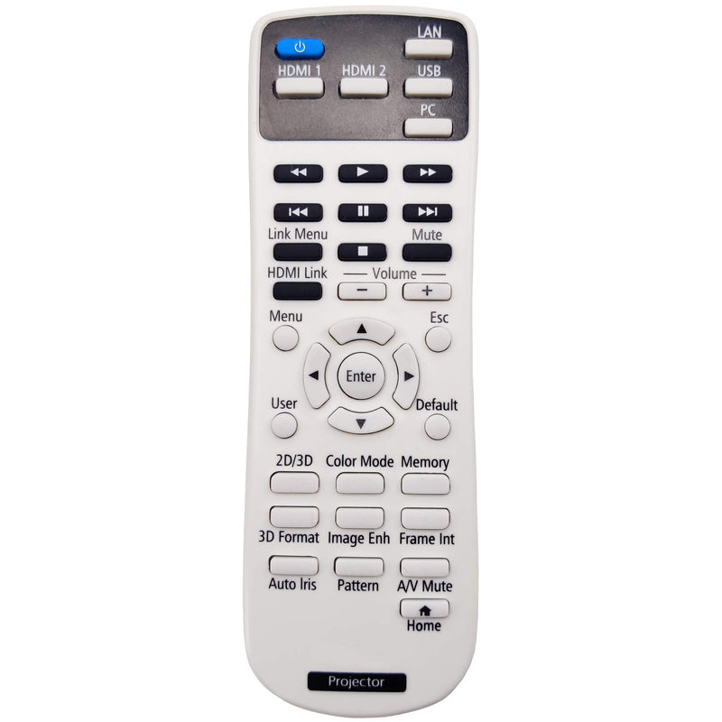 Leankle Remote Controller 2181830 for Epson Projectors EH-TW5400, EH-TW5600, EH-TW5650, H850B, H850C, H851A, H851B, H851C, H852A, H852B, H852C, Home Cinema 2100, Home Cinema 2150