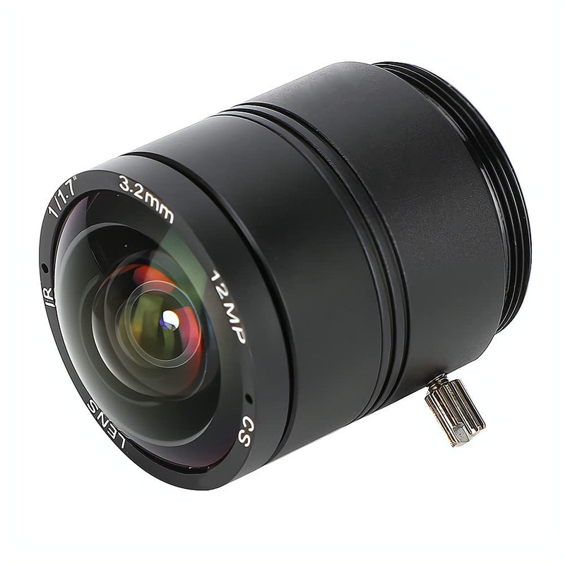 [AUSTRALIA] - 3.2mm 12MP F1.2 HD CCTV Lens, 3.2mm 12MP F1.2 Professional CS Mount Security Surveillance Camera Fixed Length Lens for CCTV Camera Lens 