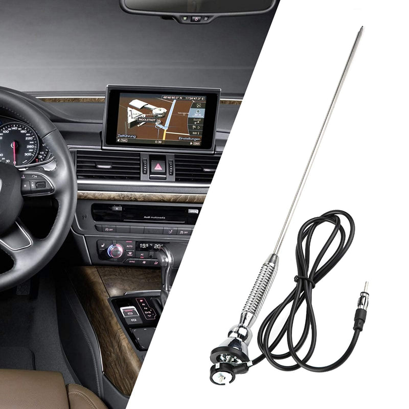 [AUSTRALIA] - Qiilu Automotive Antennas, 18.5" Universal Car Roof Fender Radio AM/FM Aerial Antenna 180°Swivel 